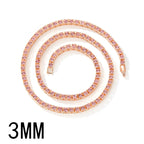 4mm Tennis Chain Necklace & Bracelet Set — Two-Tone