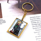 Ghost Band Pendant Keychain — Stainless Steel