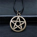 Pentagram Pendant Necklace for Men 45cm Chain