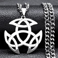 Triquetra Celtic Knot Pendant — Silver