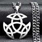 Triquetra Celtic Knot Pendant — Silver