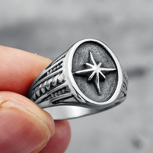 316L Rings Star Stainless Steel Ring