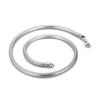 Snake Chain Pendant Necklace 6mm — Stainless Steel
