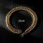 Cuban Gold Chain 10MM Curb Link Necklace