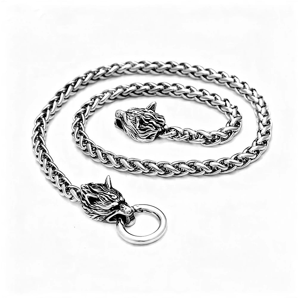 Dragon Steel Pendant Retro Ethnic Style Bone Round