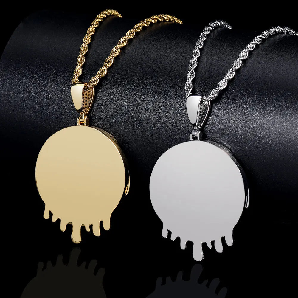 Iced Out Photo Pendant Necklace