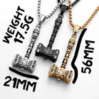 Viking Thor's Hammer Men Necklaces Stainless Steel Pendant Chain Women Punk Fashion Jewelry New In Accessories Gifts