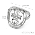 Occult Sigil Steel Ring Astaroth Goetia Finger