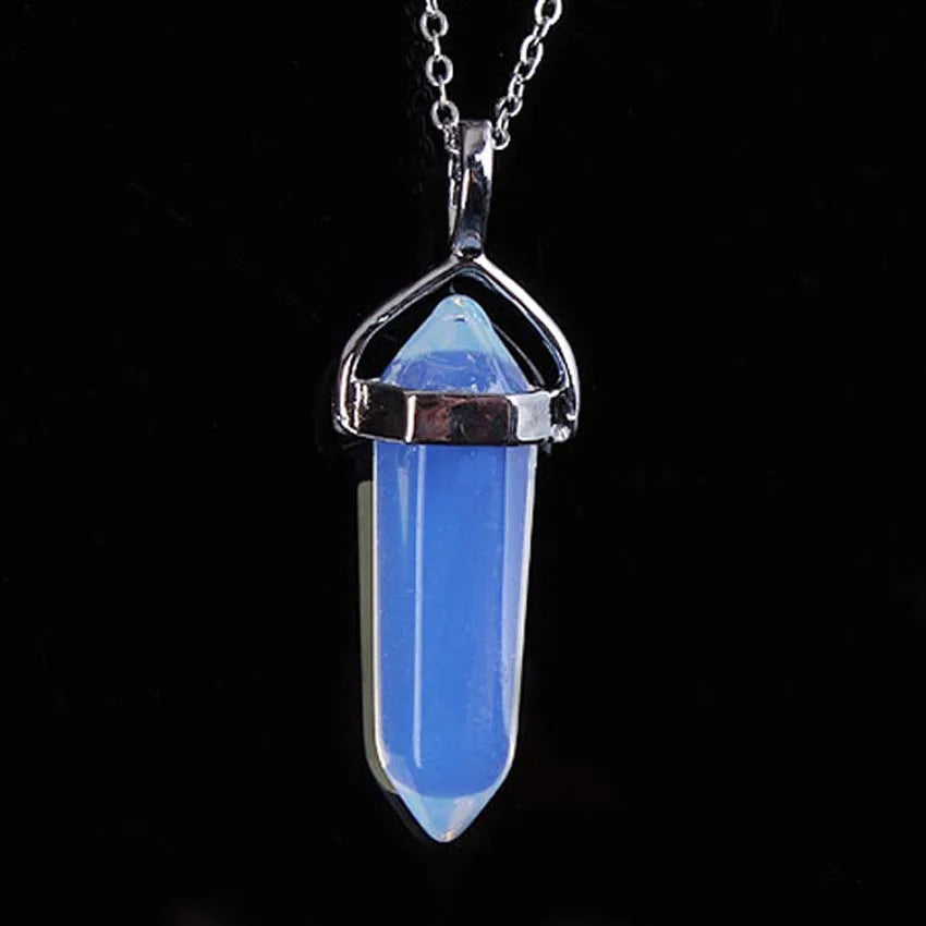 Amethyst Crystal Pendant Necklace