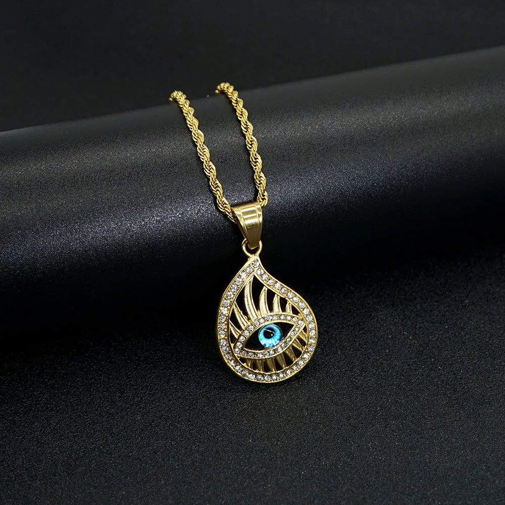 Eye of Horus Pendant Necklace — Zinc Alloy