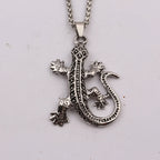 Lizard Animal Pendant Necklace — Stainless Steel