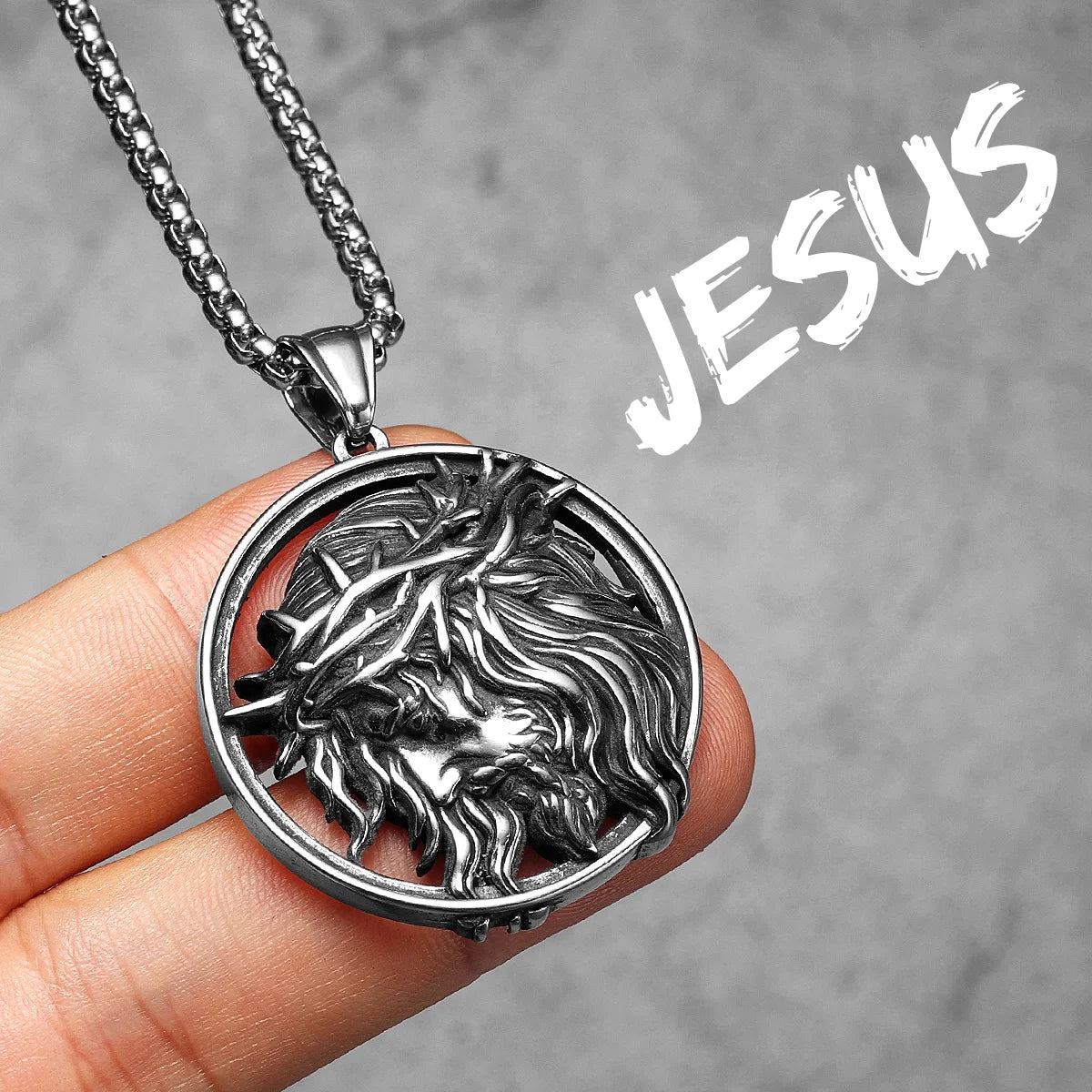 Crown of Thorns Pendant — Stainless Steel