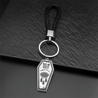 Key Silver Ring Gothic Dark Punk Dig Out Coffin