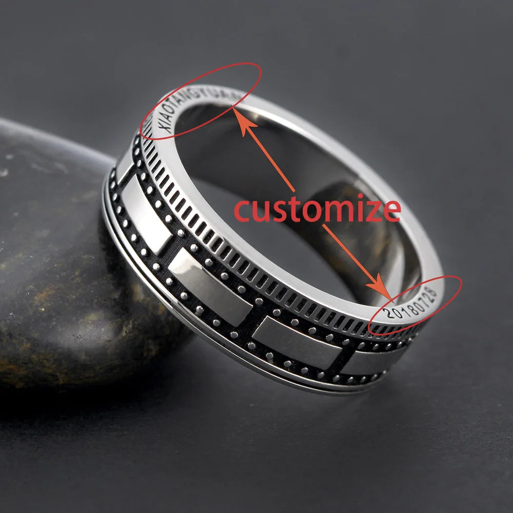 Vintage Camera Ring — 925 Silver