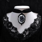 Gothic Crow Pendant Necklace