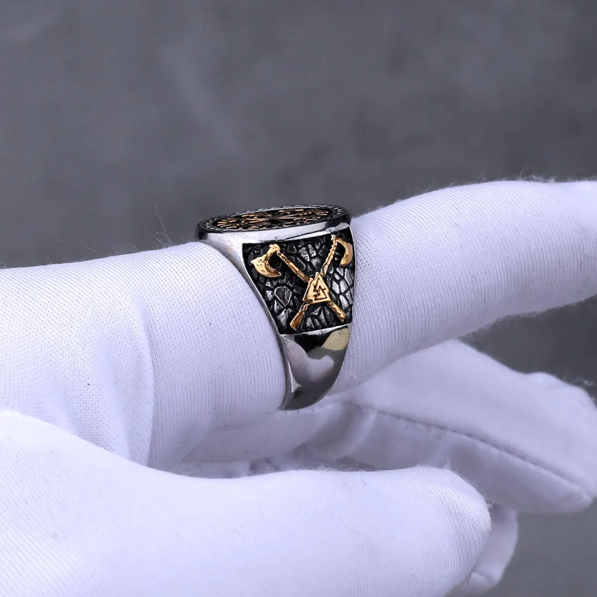 Stainless Steel Vikings Vegvisir Compass Runes Ring for Men Vintage  Fashion Celtic Knot Accessories Hip Hop Biker Jewelry Gift