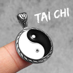 Yin-Yang Pendant Necklace — Stainless Steel