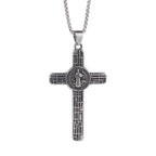 Classic St. Michael Cross Necklace — Stainless Steel