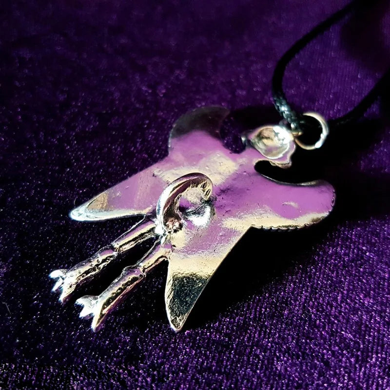 Pazuzu Necklace Occult Demonic Flying Demon Protection Sigil of Lucifer Pendant Necklace Amulet Shield Demonolatry Gift