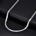 Stainless Steel Cuban Chain Necklace for Men 6mm Chain Punk Minimalist Necklace Hip Hop Waterproof Jewelry Gift 50/55cm