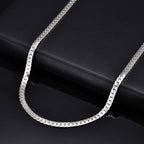 Stainless Steel Cuban Chain Necklace for Men 6mm Chain Punk Minimalist Necklace Hip Hop Waterproof Jewelry Gift 50/55cm