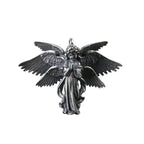 Delicate Antique Silver Color Seraph Prayer Good Luck Necklace Pendant Men Women Anniversary Amulet Jewelry Gift