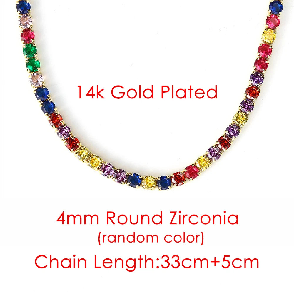 Iced Out Tennis Choker — Stainless Steel