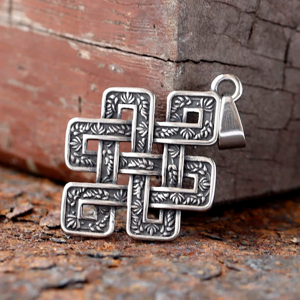 Viking Celtic Stainless Steel Pendant Necklace