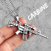 Gun Stainless Steel Necklace