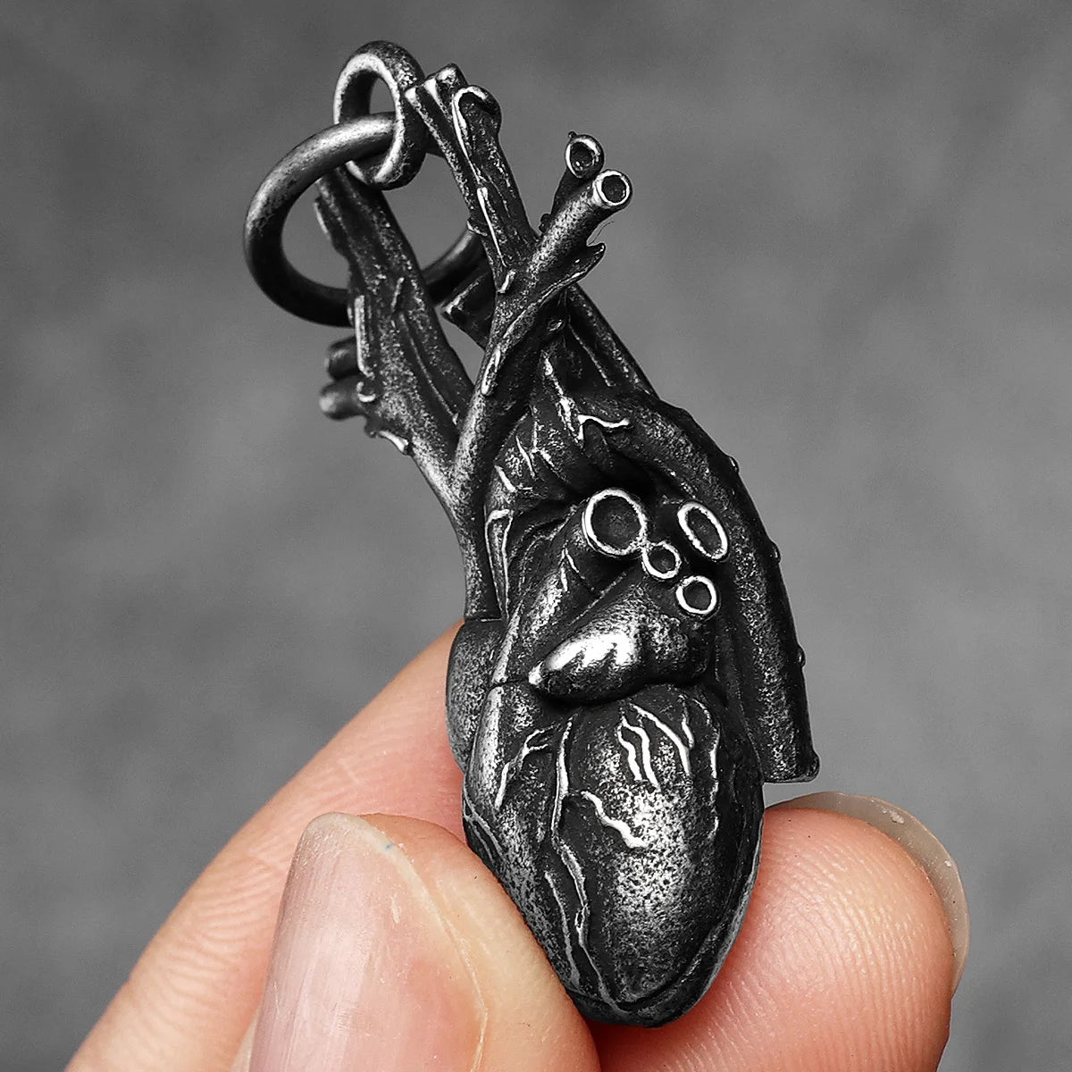 Heart Pendant Necklace — Stainless Steel
