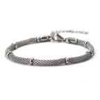 Zirconia Tennis Chain Bracelet — Stainless Steel