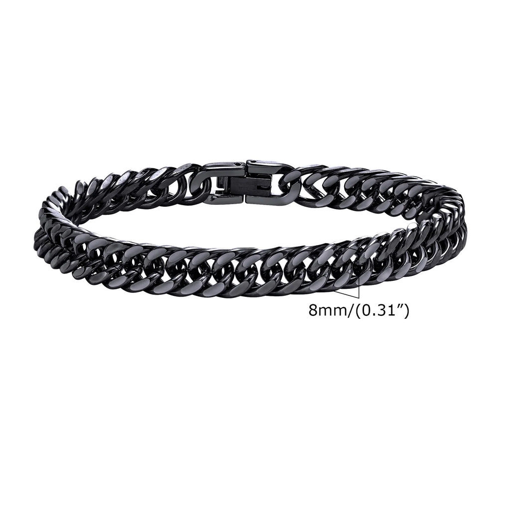Double Curb Chain Bracelet 15mm — Stainless Steel