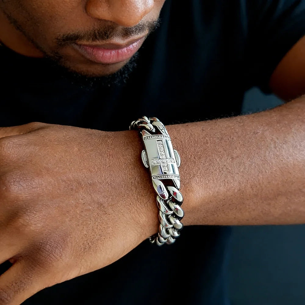 Stainless Steel Cuban Chain Necklace 12MM