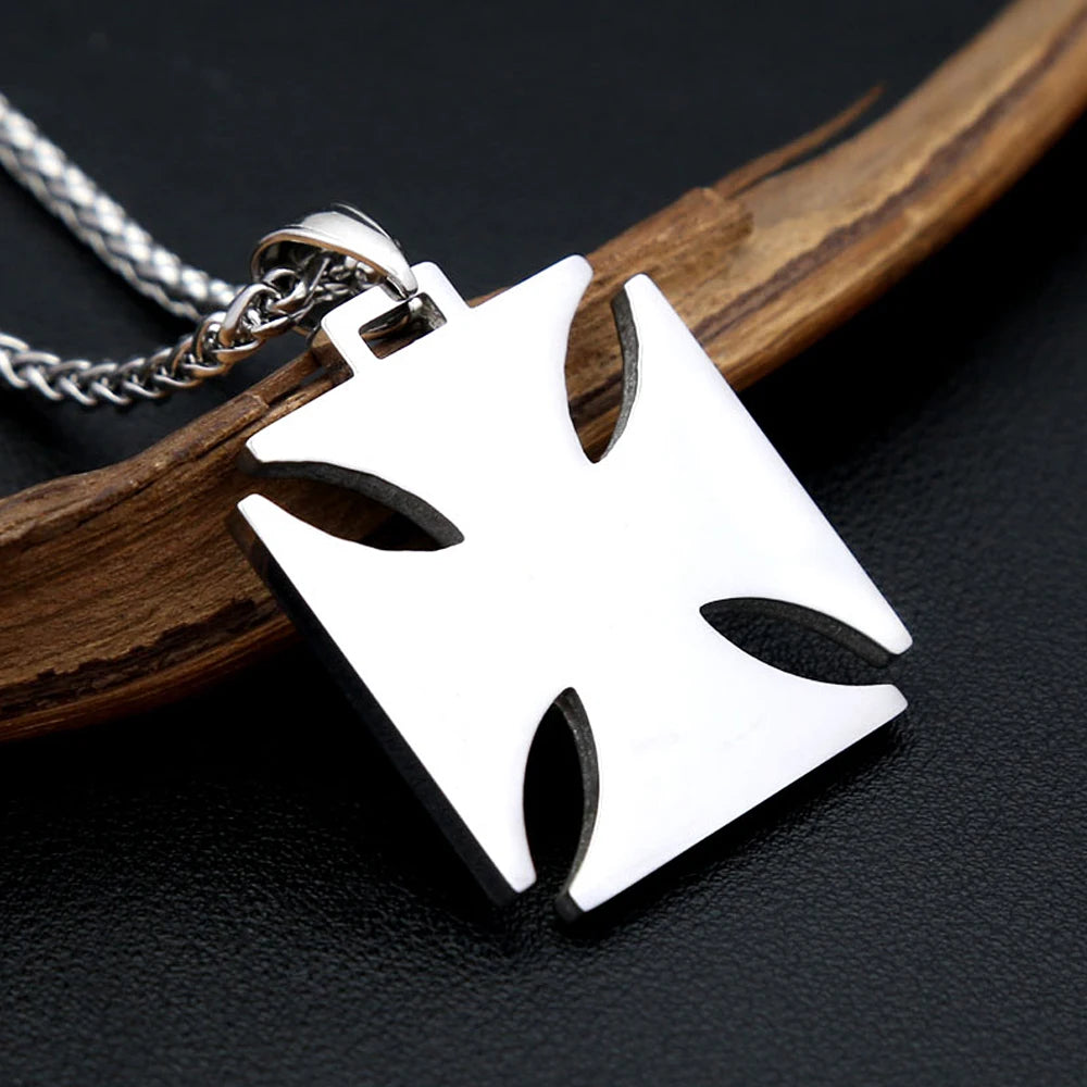 Cross Pendant — Stainless Steel