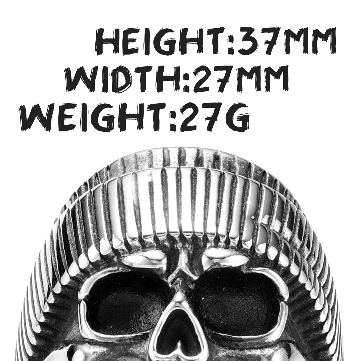 Skull Rider Ring — Stainless Steel