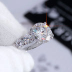 Silver 925 VVS Moissanite Ring 5CT Iced Out