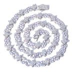 Iced Out Star Chain Necklace Four-Pointed Zircon