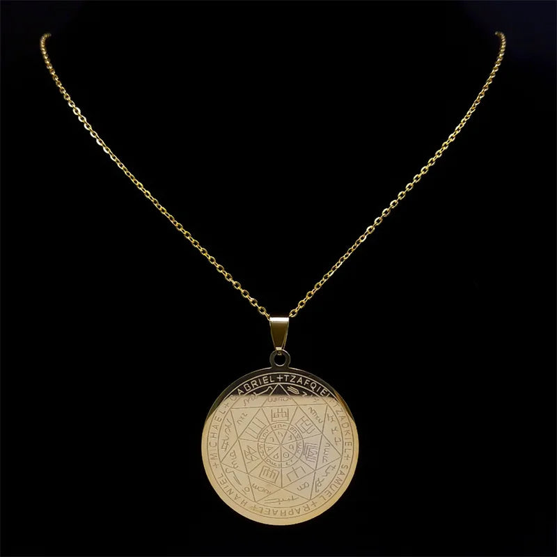Seal of Seven Archangels Pendant — Stainless Steel