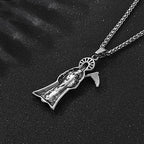 Skull Death Scythe Pendant — Stainless Steel