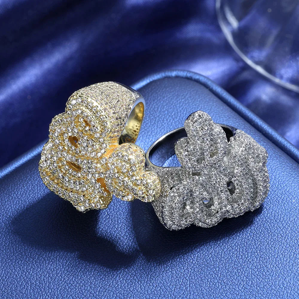 925 Silver VVS Moissanite Ring Iced Out