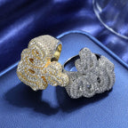 925 Silver VVS Moissanite Ring Iced Out
