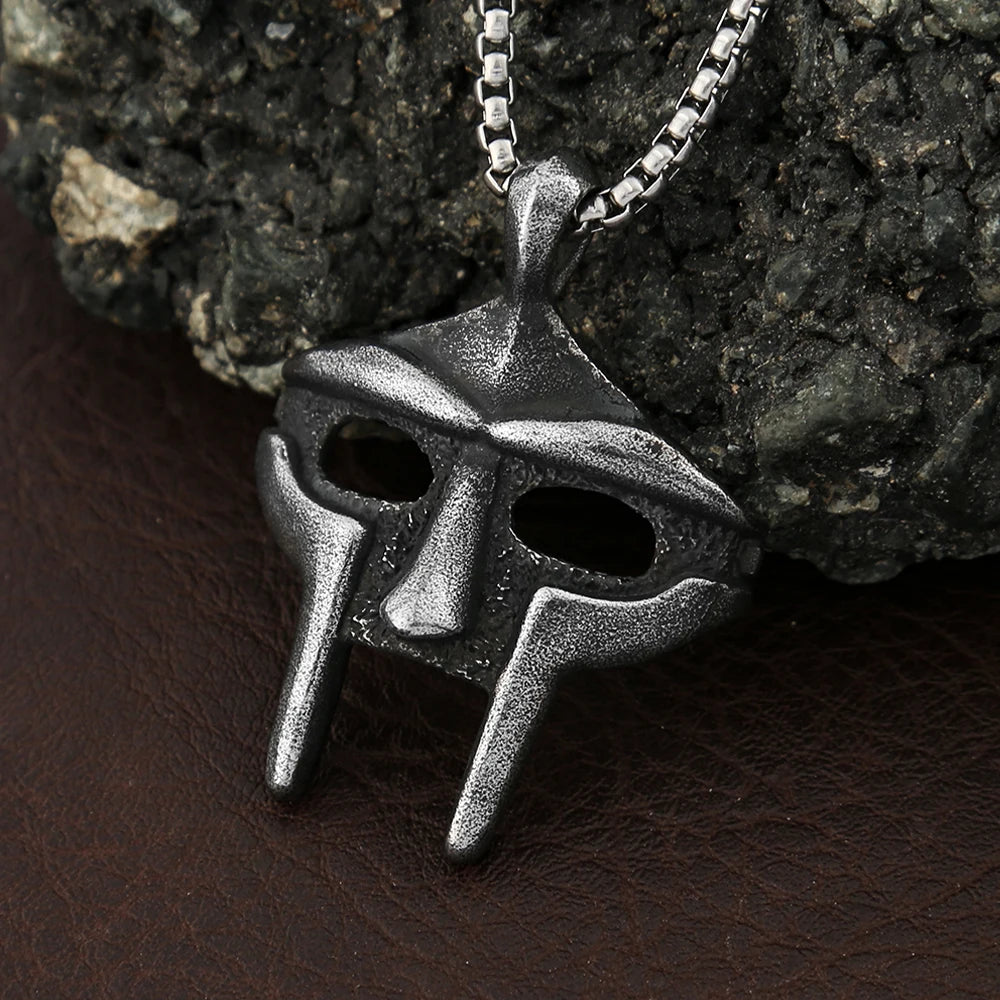 MF Doom Pharaoh Mask Pendant — Stainless