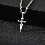 Sword Pendant Necklace — Stainless Steel