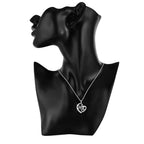 Iced Out Heart 925 Silver Pendant Necklace