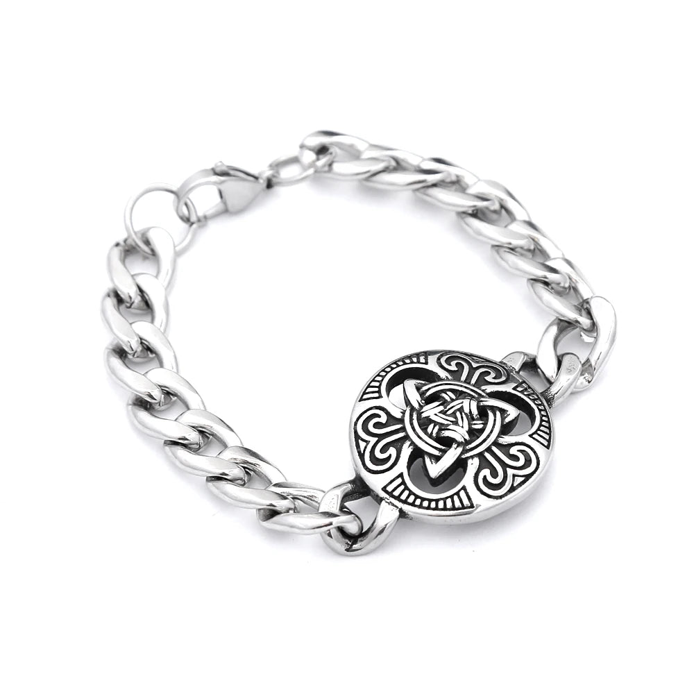 Celtic Knot Chain Bracelet — Stainless Steel