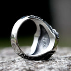 2023 New Amulet 316L Stainless Steel Norse Mythology Flying Eagle Ring For Man Women Viking Pattern Jewelry Party Gift