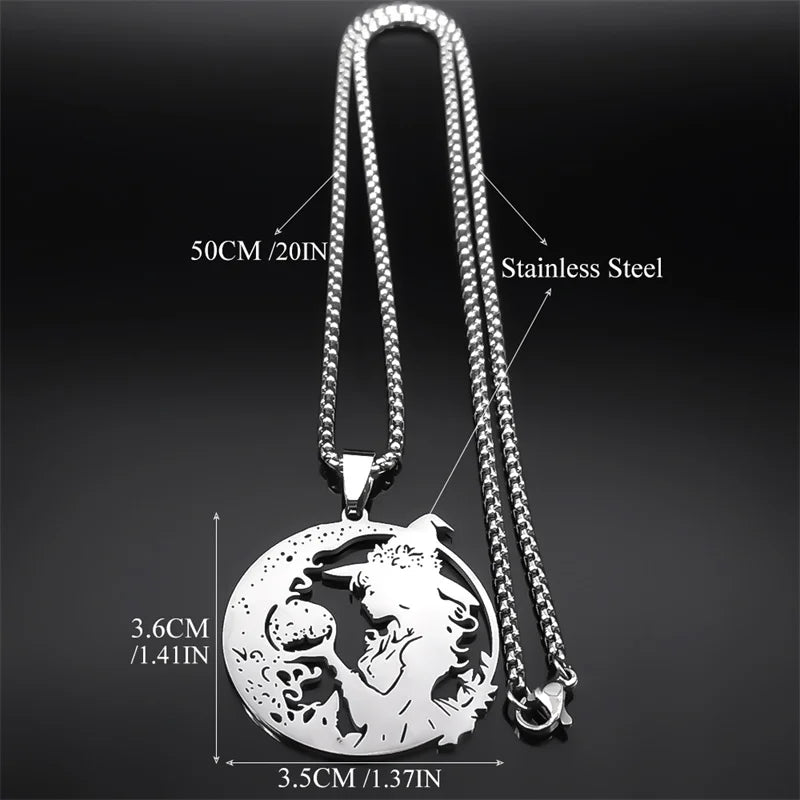 Witchcraft Stainless Steel Pendant Necklace