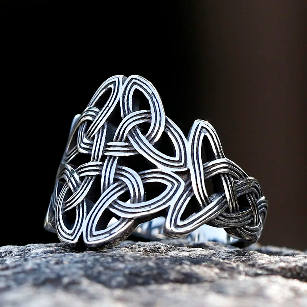 Viking Celtic Knot Totem Ring — Stainless Steel
