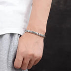 Vintage Byzantine Chain Choker Necklace & Bracelet — Silver-Tone