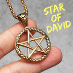 Star of David Pendant — Stainless Steel